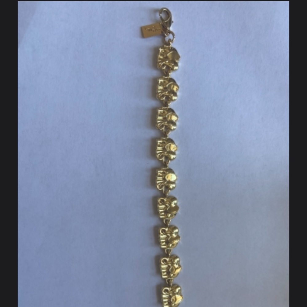 Lilly Pulitzer gold elephant bracelet
